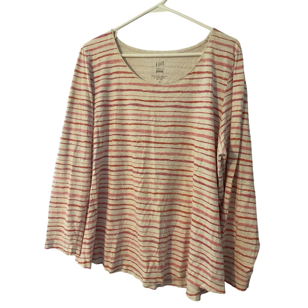 J.Jill Perfect Pima Long Sleeve Top Size XL